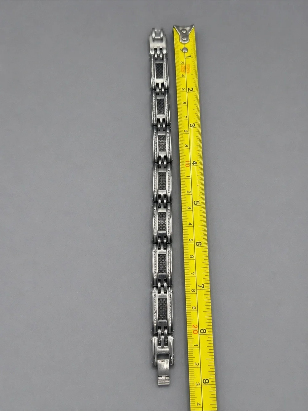 Stainless Steel Men's Link Bracelet - Silver